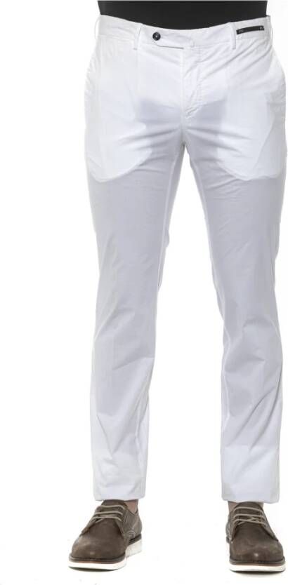 PT Torino witte katoenen jeans broek Wit Heren