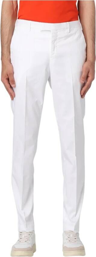 Pt01 Slim-fit Trousers Wit Heren