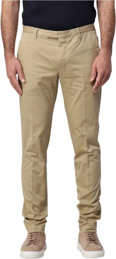 Pt01 Slim-fit Trousers Beige Heren