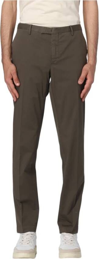 Pt01 Slim-fit Trousers Bruin Heren