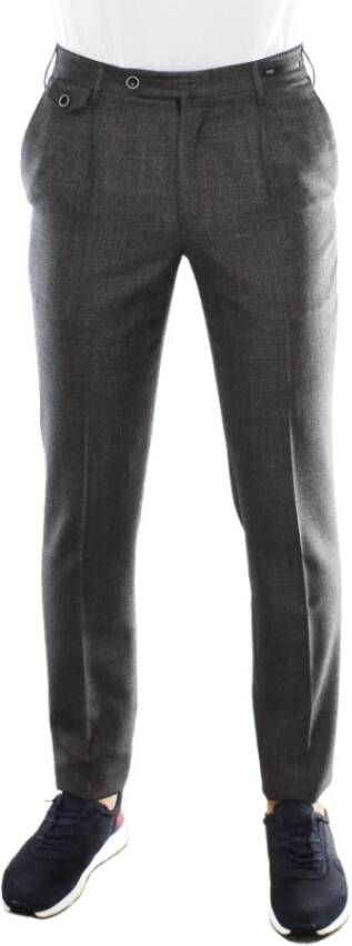 Pt01 Slim-fit Trousers Grijs Heren