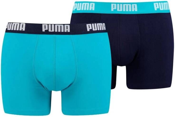 Puma 2 Boksers Pakket Blauw Heren