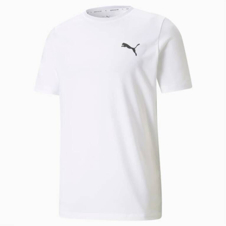 Puma Bedrukt Logo Drycell T-Shirt Wit Heren