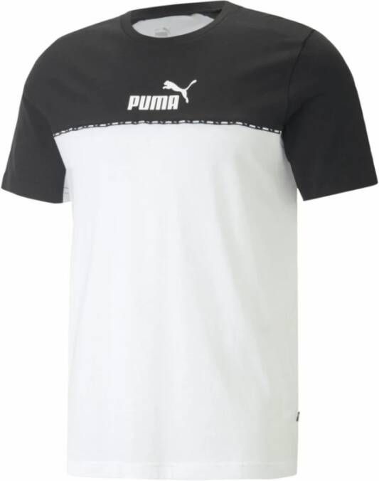 Puma Sportief Wit T-Shirt Regular Fit Lente-Zomer Black Heren