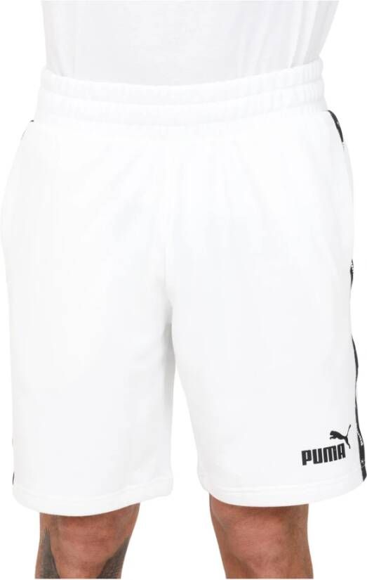 Puma Tape Bermuda Sweatpants Mannen White Heren