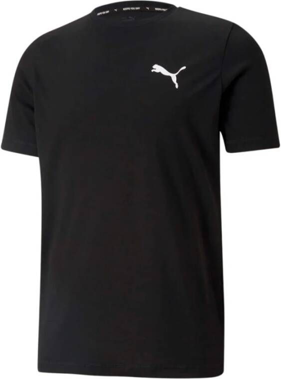 Puma Drycell Logo Bedrukt T-Shirt Zwart Heren