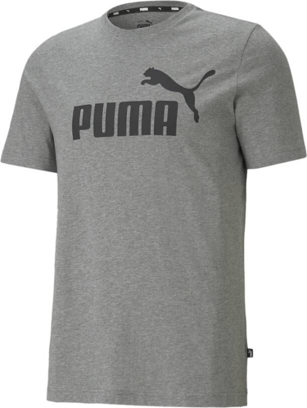 Puma Essential Logo Heren T-shirt Grijs Heren