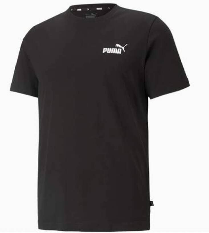 Puma Essential Logo T-Shirt Zwart Heren