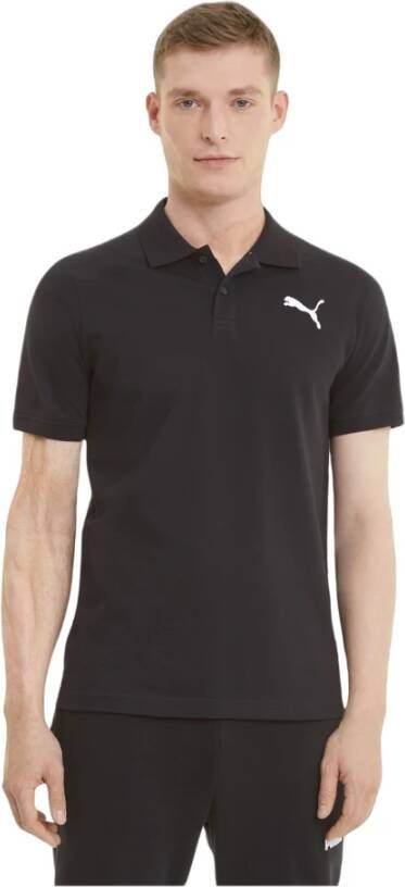 Puma Essential Piqué Polo Shirt Black Heren