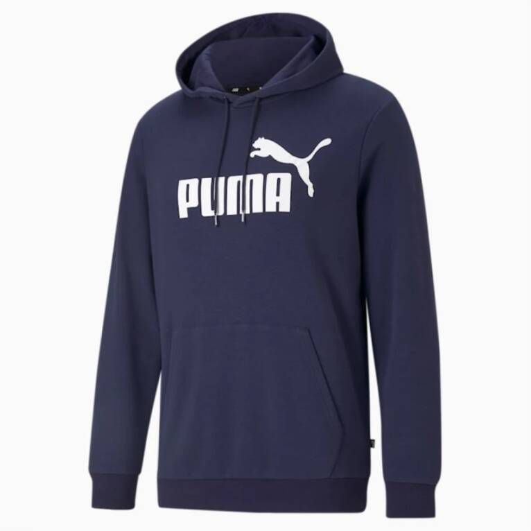 Puma Gedrukte logo hoodie Blauw Heren