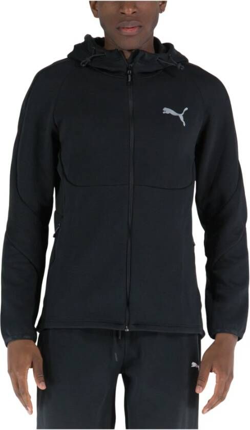 Puma Heren Zip-through Sweatshirt met capuchon Zwart Heren