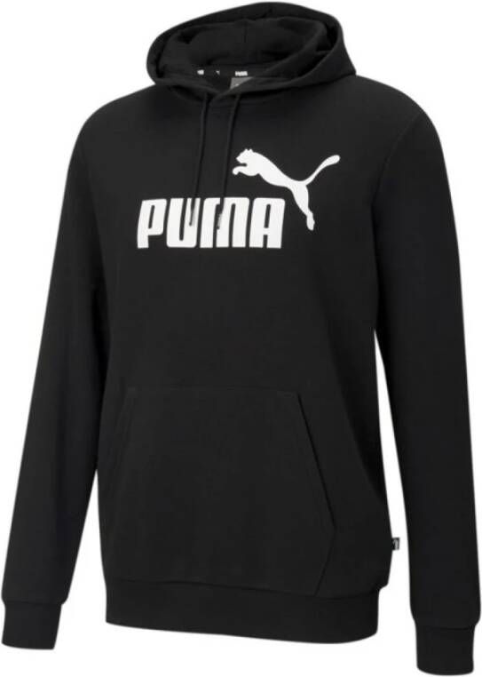 Puma Hoodie met bedrukt logo Zwart Black Heren