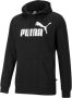 Puma Essentialsentials Logo Zwart Sweater met Capuchon Heren - Thumbnail 1