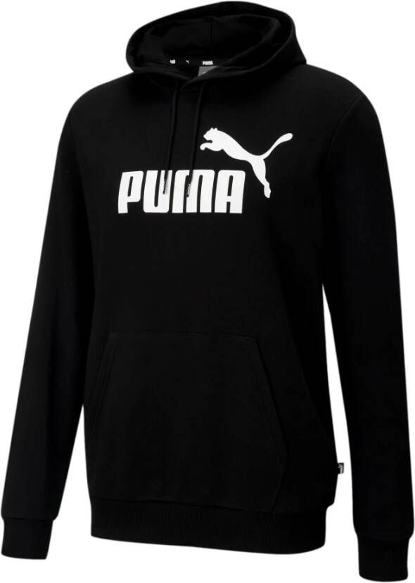 Puma Essentialsentials Logo Zwart Sweater met Capuchon Heren