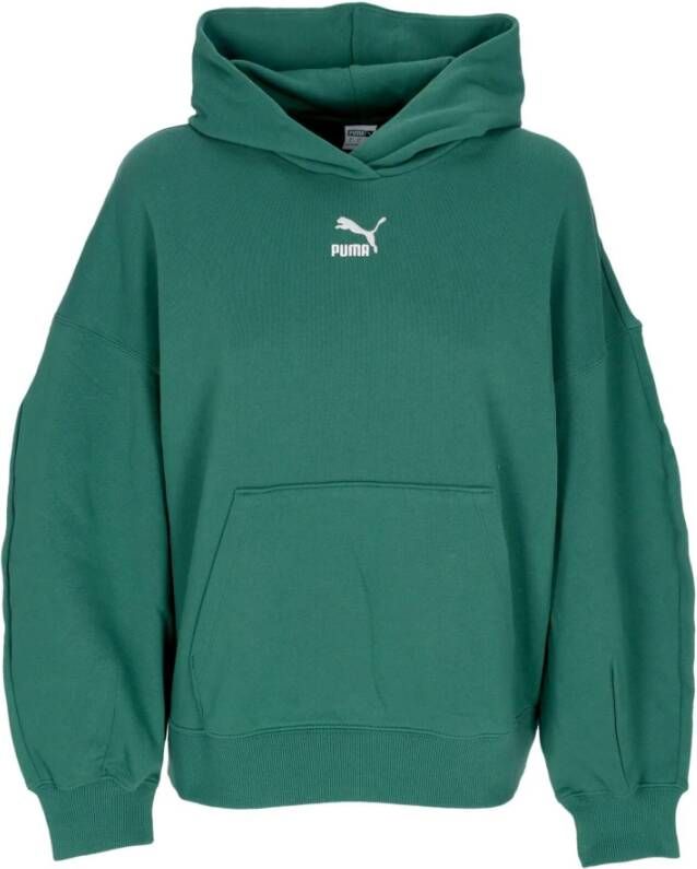 Puma Klassieke Oversized Hoodie Vine Groen Dames