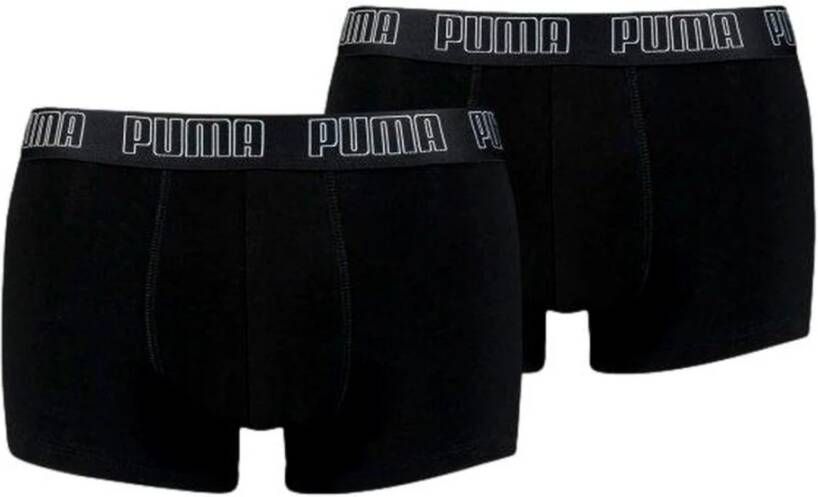 Puma Logo Boxershorts 2-Pack Zwart Heren
