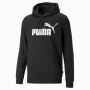 Puma Logo Hoodie Black Heren - Thumbnail 1