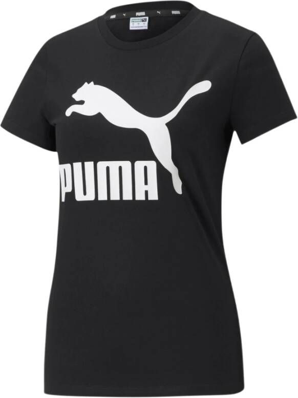 Puma Logo Print T-Shirt Black
