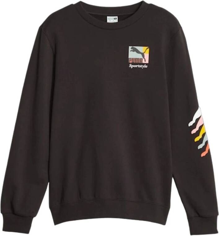Puma Minimalistische Classics Brand Love Sweatshirt Zwart Heren