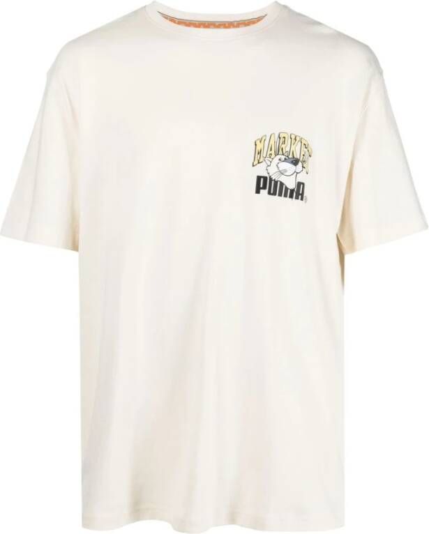 Puma Ontspannen grafisch T-shirt White Heren