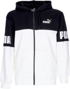 Puma Power Colorbloc full-zip hoodie Wit Heren