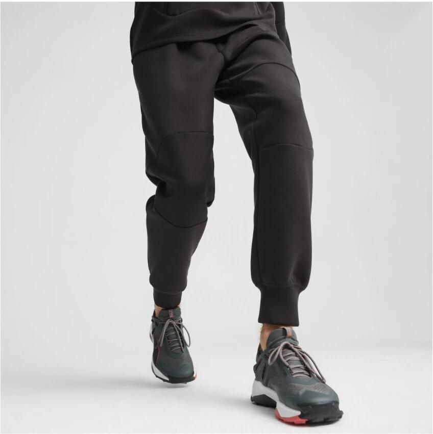 Puma Basis katoenen joggers rechte pasvorm Black Heren