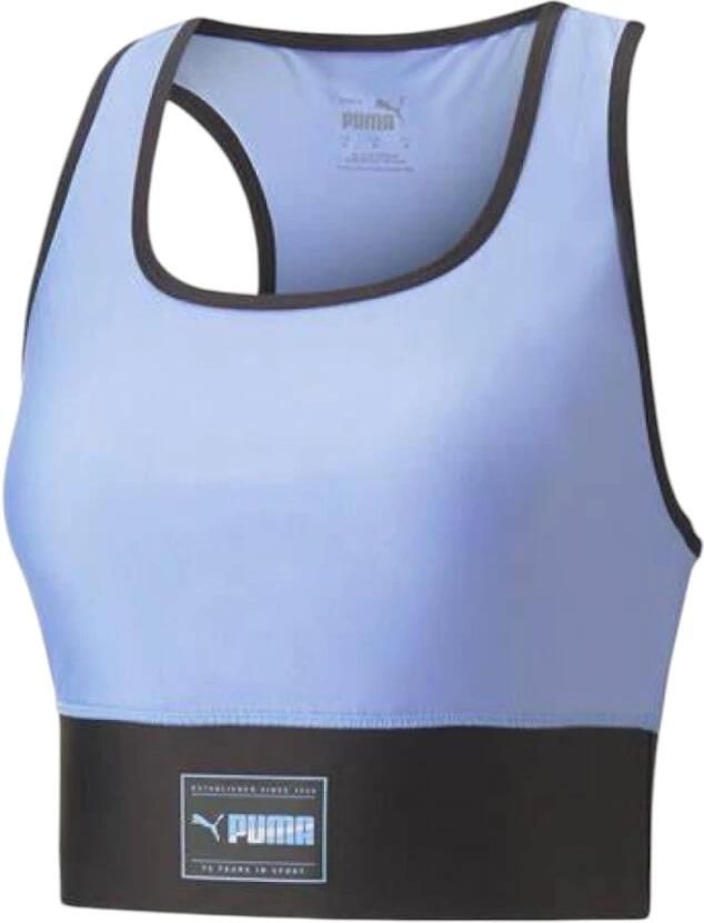 Puma fit eversculpt low-impact sportbh paars blauw dames