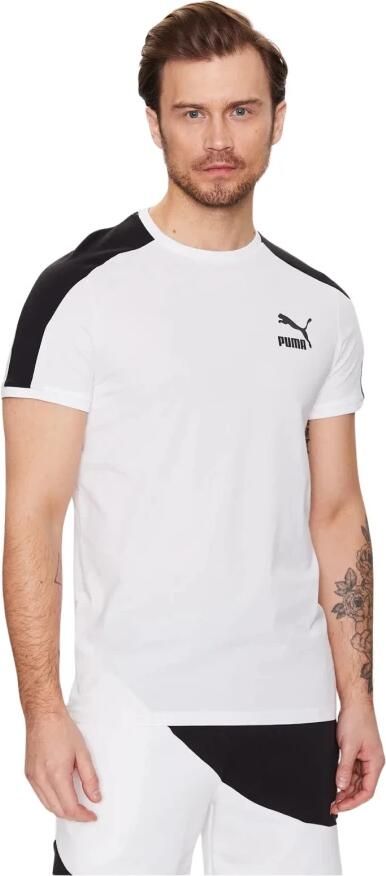 Puma Bicolore Stretch T-shirt White Heren