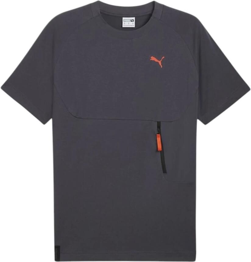 Puma Casual T-shirts voor mannen en vrouwen Gray Heren