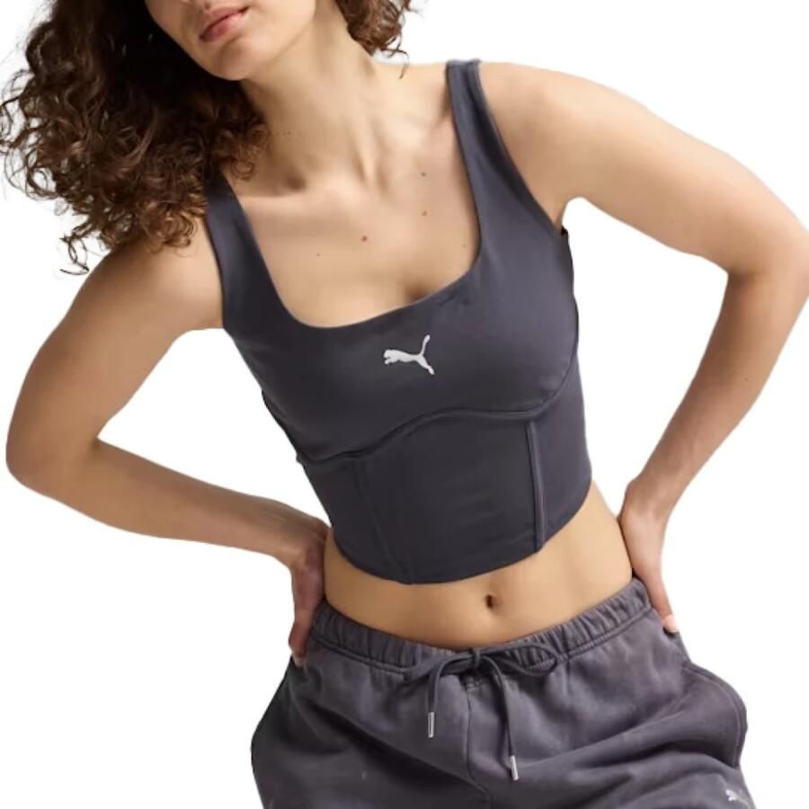 Puma Corset Shirts voor een Gedurfde Look Gray Dames