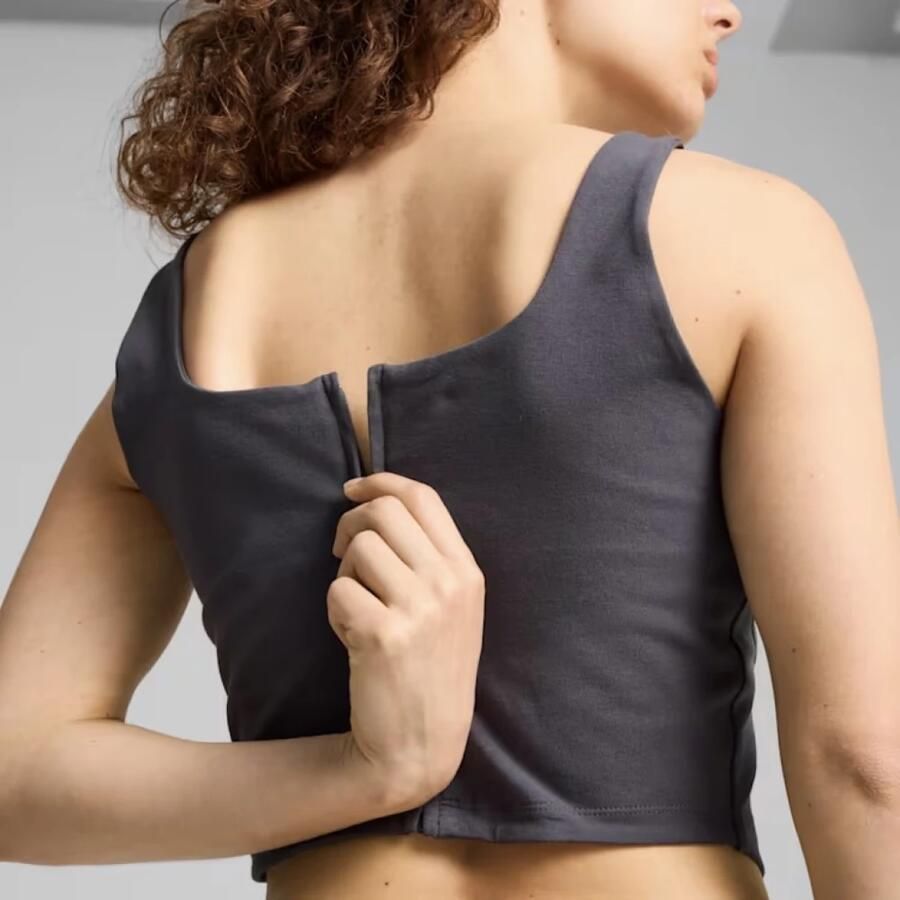 Puma Corset Shirts voor een Gedurfde Look Gray Dames - Foto 2