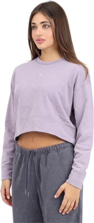 Puma Relaxed Gewassen Sweatshirts Purple Dames - Foto 7