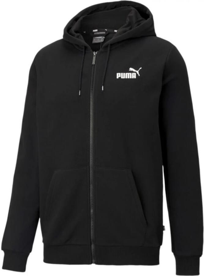 Puma Essential Full-Zip Hoodie Zwart Black Heren