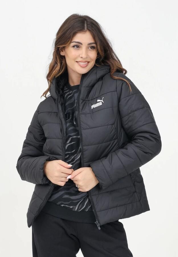 Puma essentials hooded padded winterjas zwart dames - Foto 2