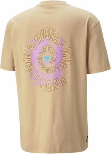 Puma T-shirt Korte Mouw 539181_downtown_graphic_tee_beige - Foto 2