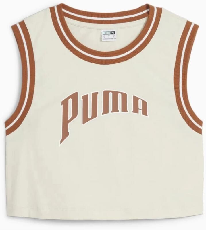 Puma Grafische Cropped Tee Shirt White Dames - Foto 4