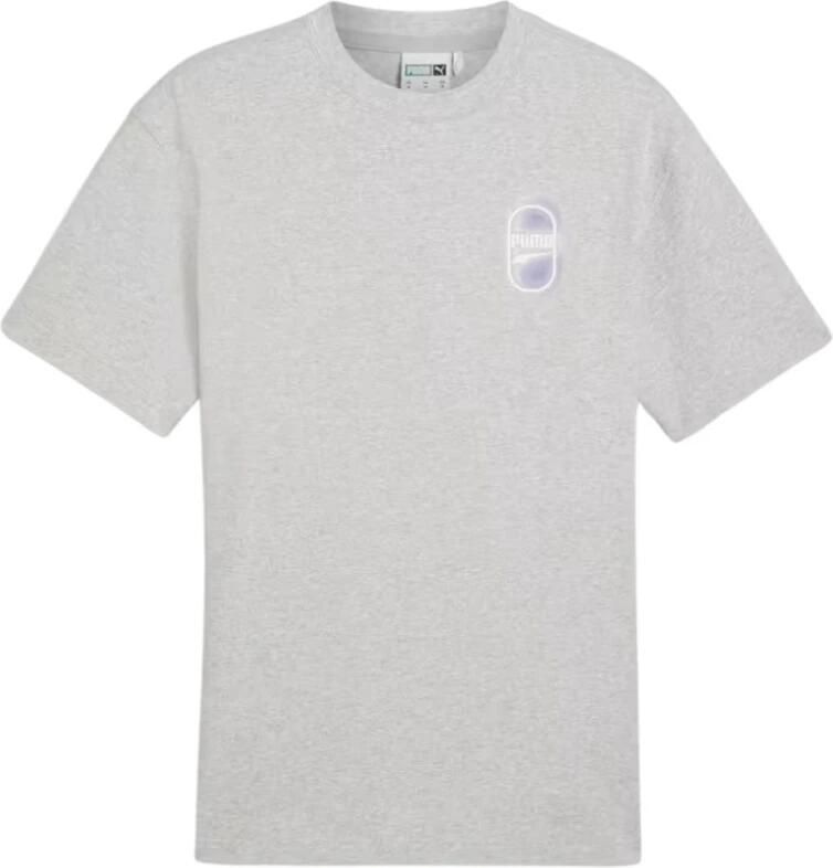 Puma Grafische Tee Shirt Collectie Gray Heren