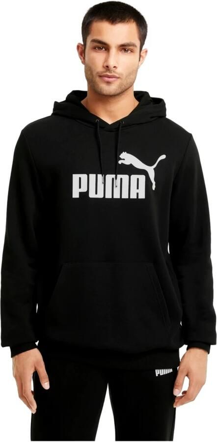 Puma Essentialsentials Logo Zwart Sweater met Capuchon Heren - Foto 4