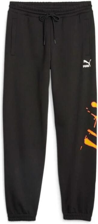 Puma Katoenen Grafische Print Elastische Taillebroek Black Heren