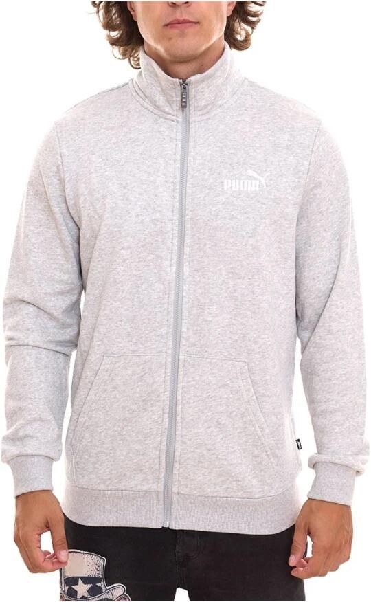 Puma Katoenen Logo Sweatshirt met rits Gray Heren