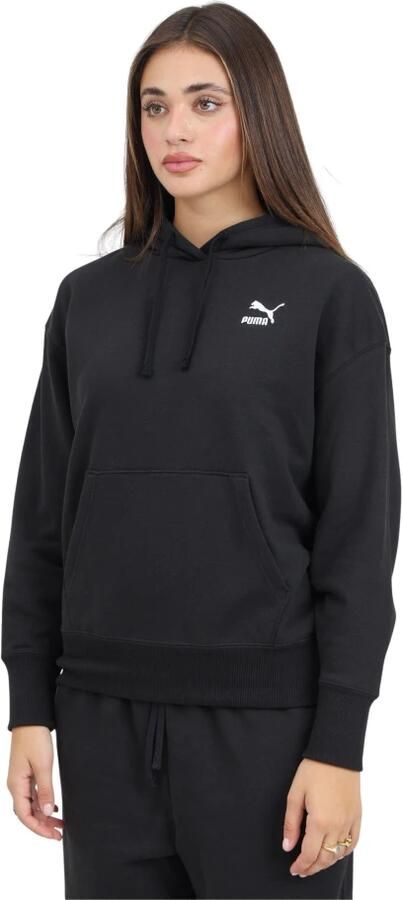Puma Klassieke Zwarte Hoodie Sweater Black Dames - Foto 4