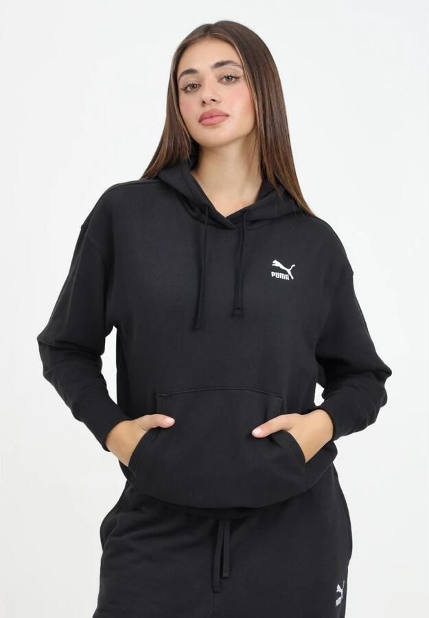 Puma Klassieke Zwarte Hoodie Sweater Black Dames - Foto 2