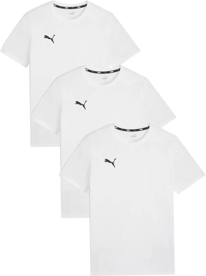 Puma Logo Katoenen T-shirt Pak Multicolor White Heren - Foto 2