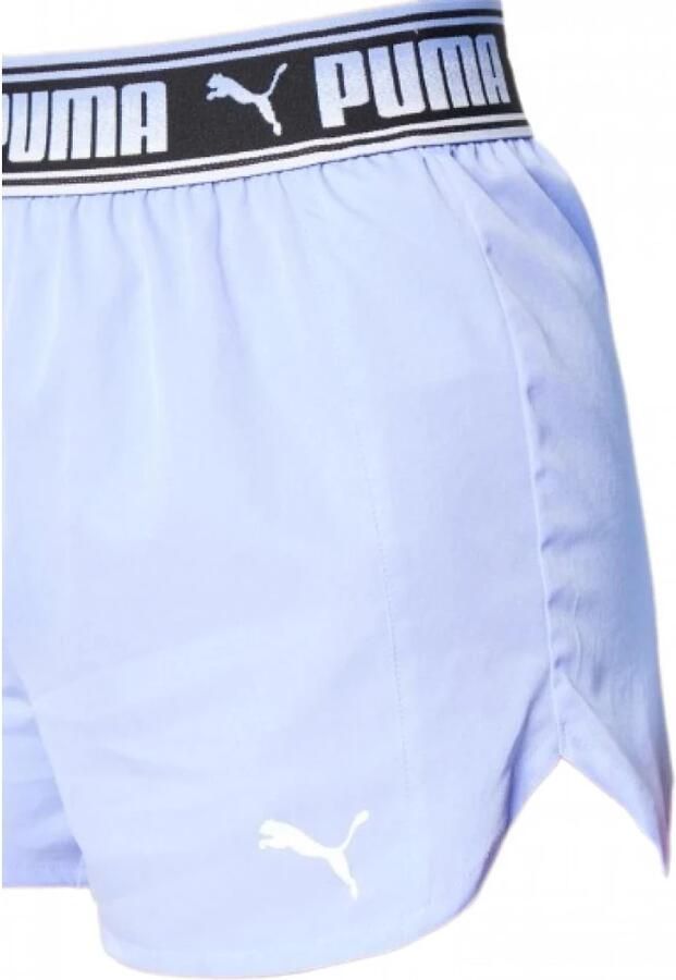 Puma Polyester Shorts met Vet Logo Purple Dames