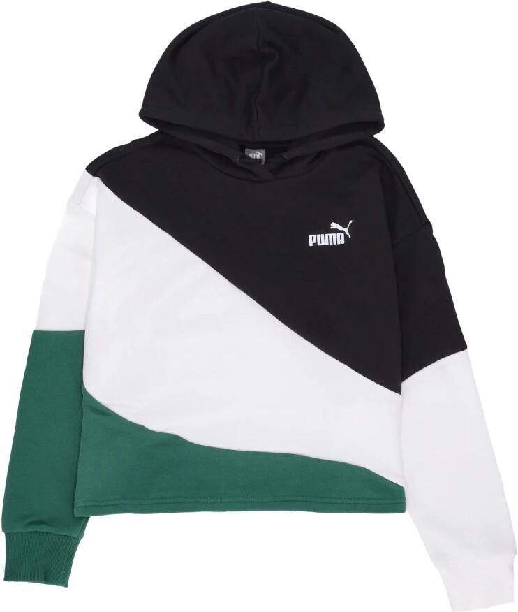 Puma Power Cat Cropped Hoodie Zwart Multicolor Dames