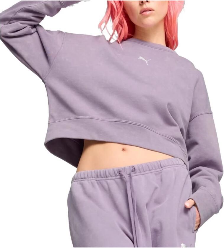 Puma Relaxed Gewassen Sweatshirts Purple Dames - Foto 3