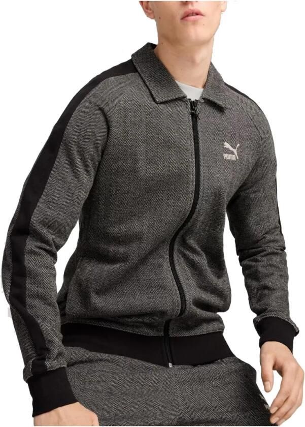 Puma Zwarte Zip T7 Sweater Black Heren - Foto 5