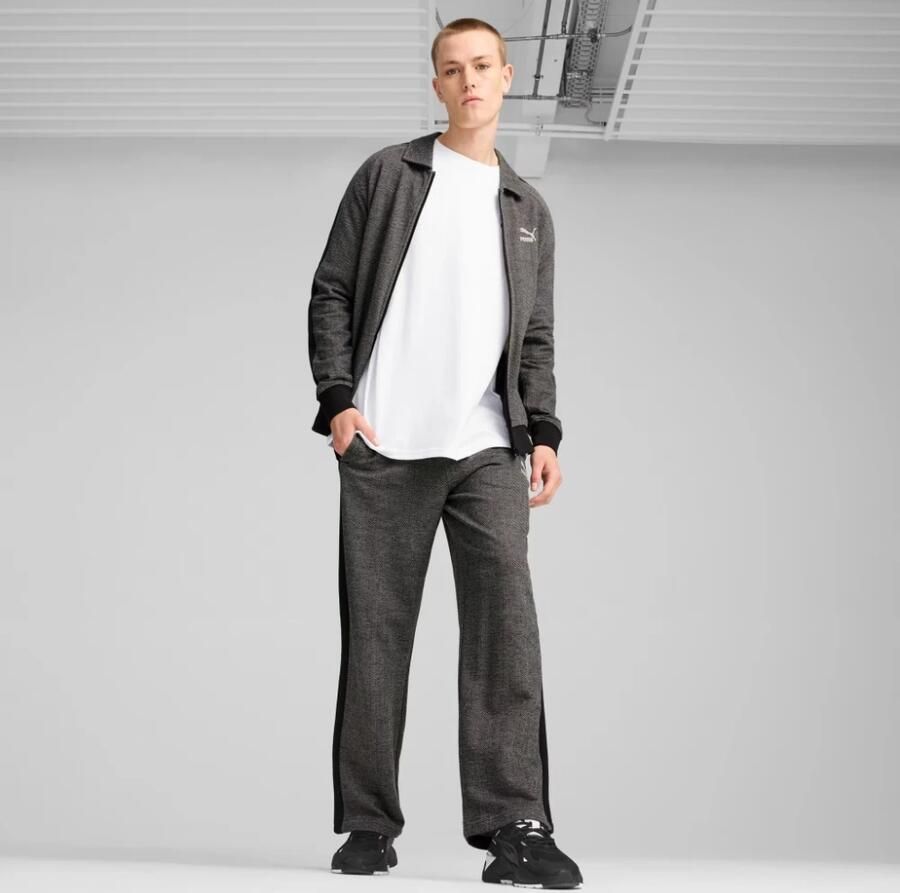 Puma Zwarte Zip T7 Sweater Black Heren