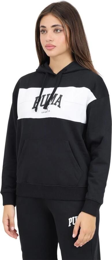 Puma Zwarte Hoodie Squad Sweater Black Dames - Foto 3