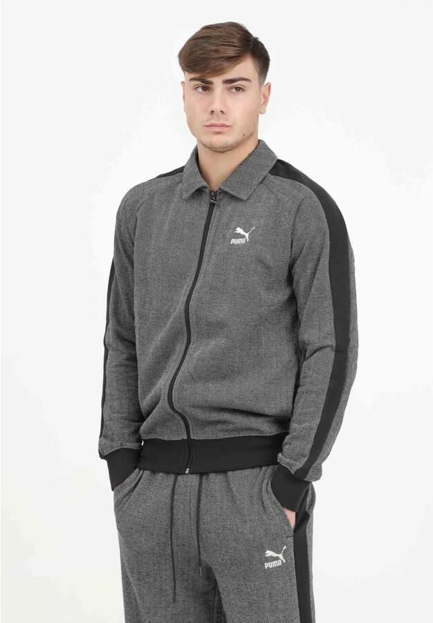 Puma Zwarte Zip T7 Sweater Black Heren - Foto 3